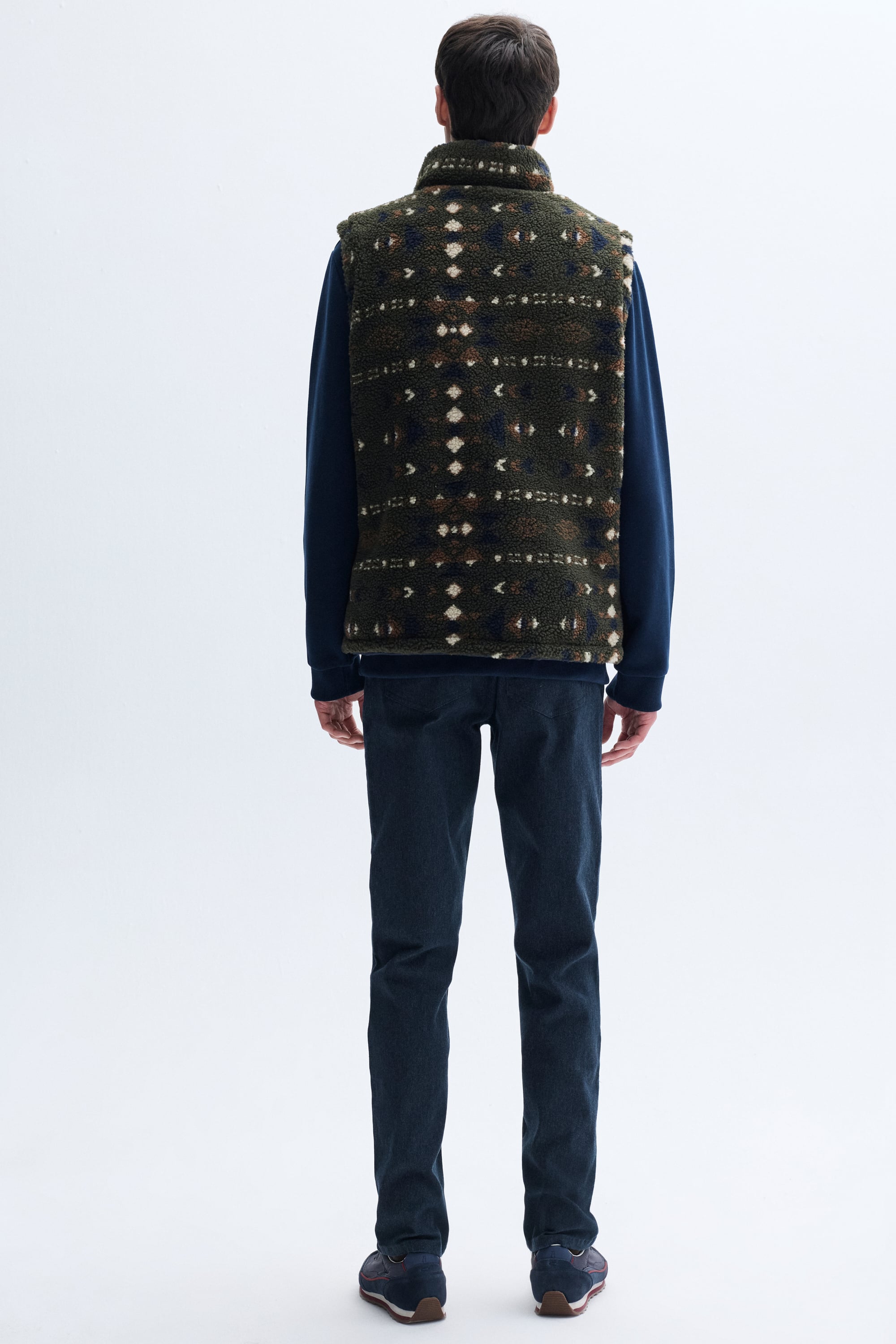 DİK YAKA JAKARLI ÇİFT TARAFLI ŞİŞME YELEK