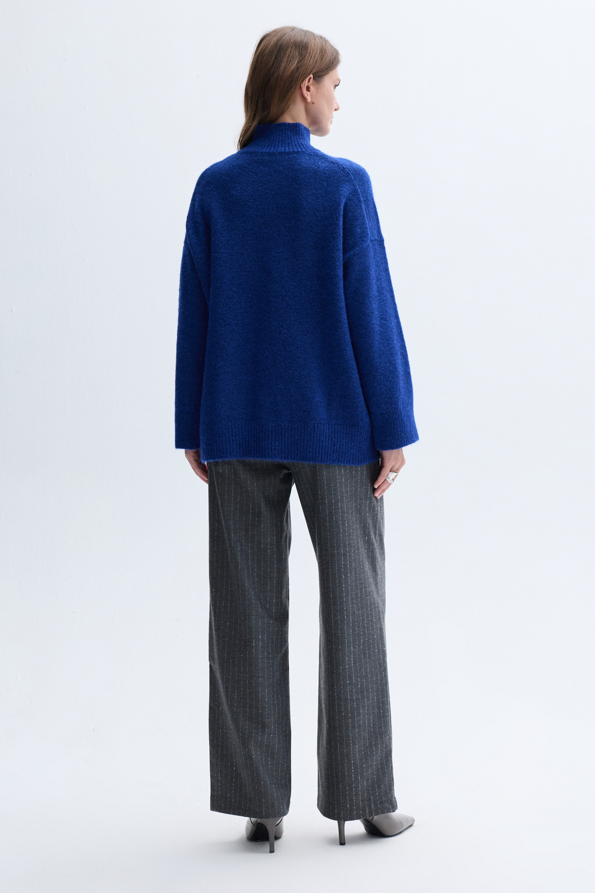 BALIKÇI YAKA OVERSIZE KAZAK