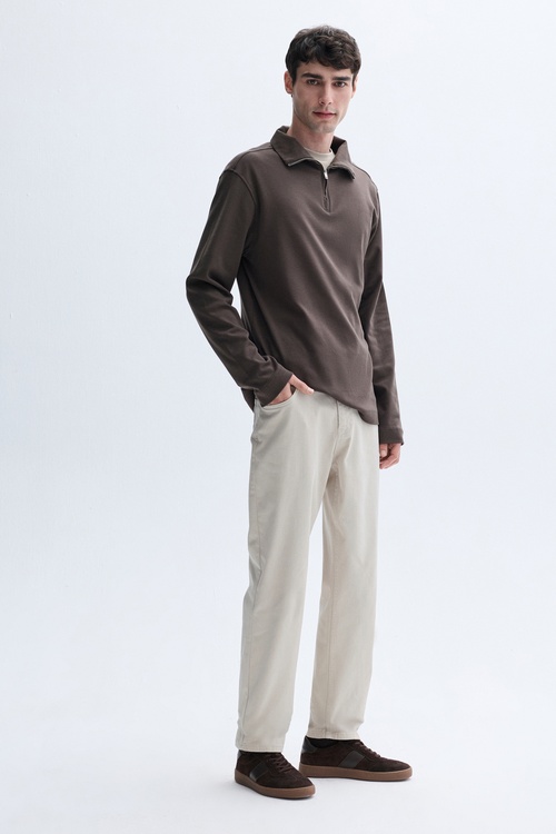  FERMUARLI POLO YAKA SWEATSHIRT