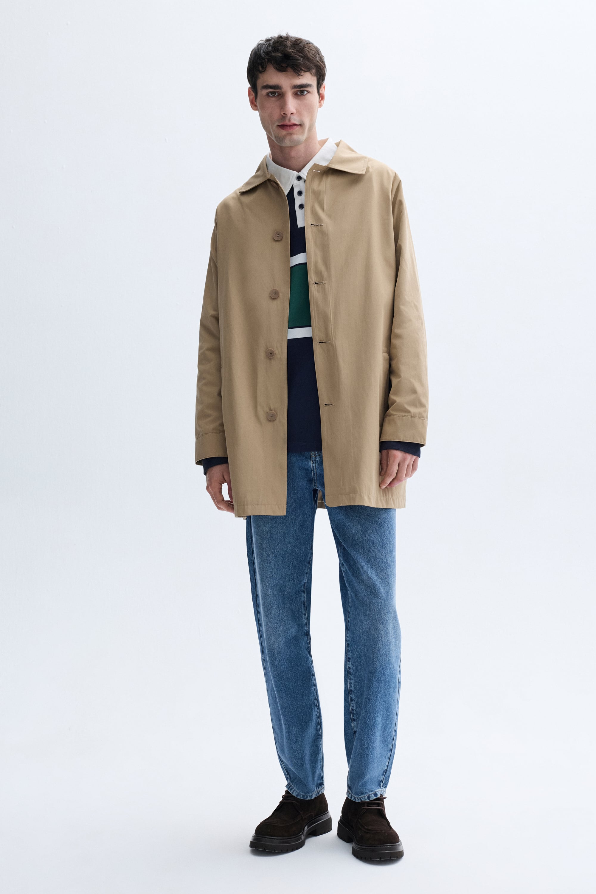 ERKEK YAKA TRENÇKOT