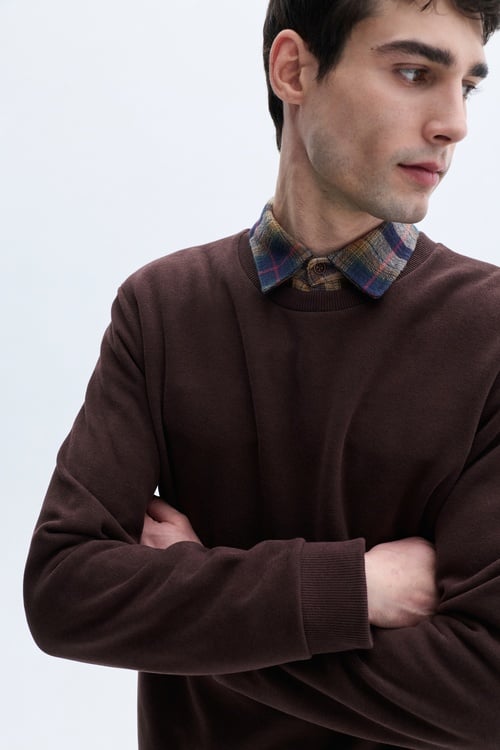 BİSİKLET YAKA SWEATSHIRT