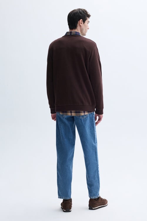 BİSİKLET YAKA SWEATSHIRT