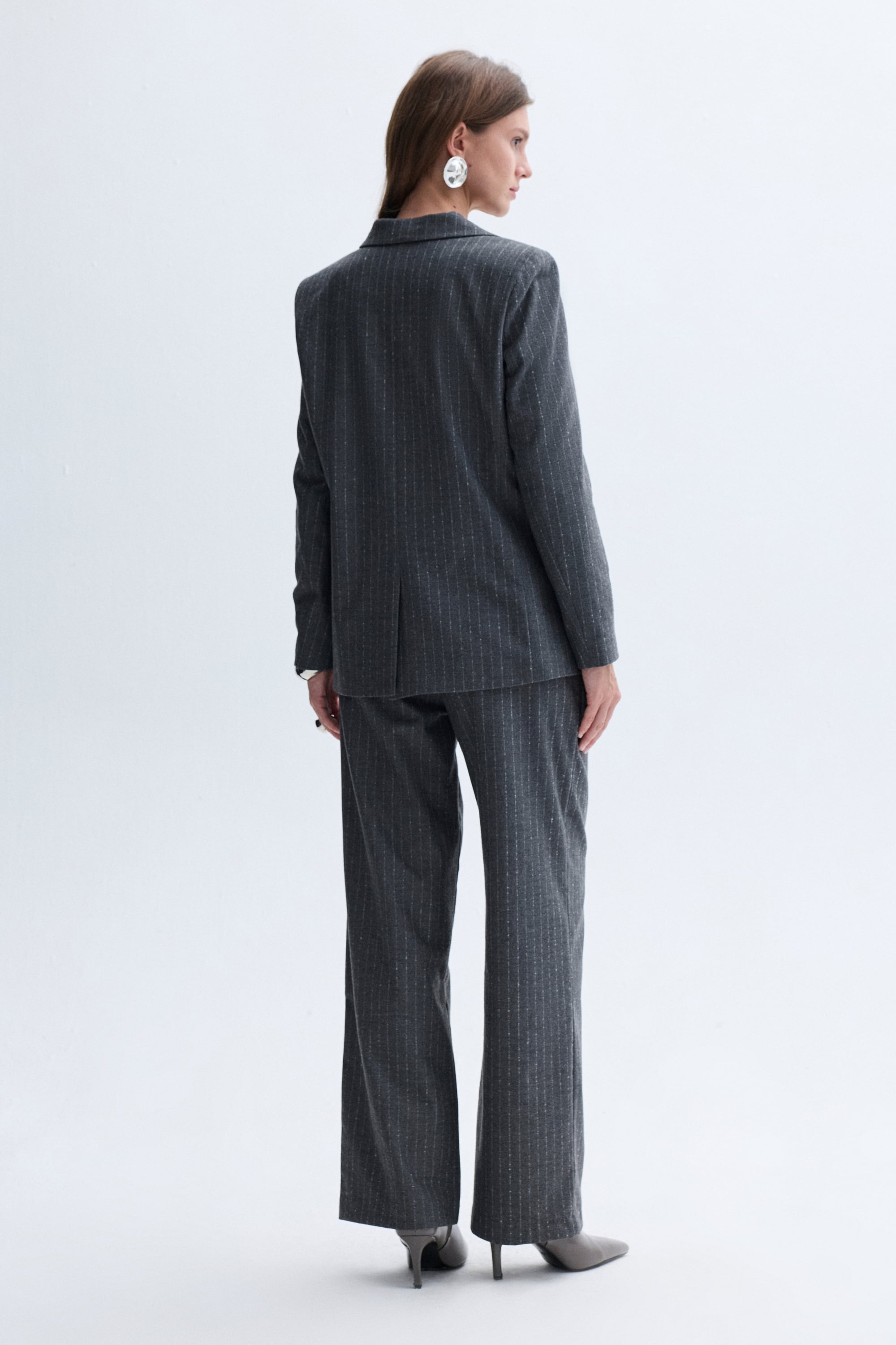 FITTED ÇİZGİLİ BLAZER CEKET