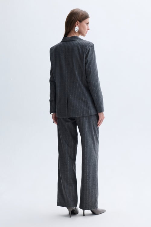 FITTED ÇİZGİLİ BLAZER CEKET