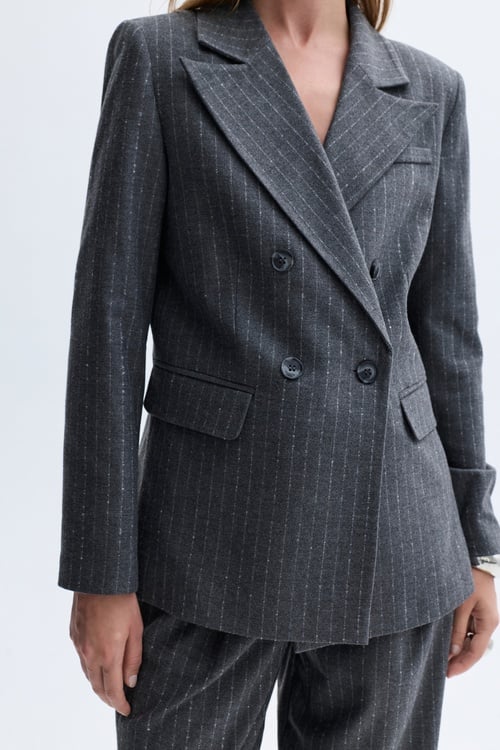 FITTED ÇİZGİLİ BLAZER CEKET