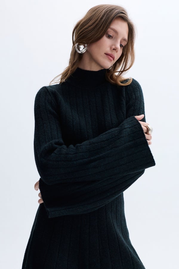 LOOSE FIT DİK YAKA KAZAK