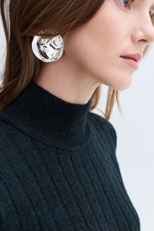 LOOSE FIT DİK YAKA KAZAK