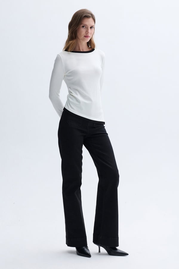 ÖN CEP DETAYLI JEAN PANTOLON