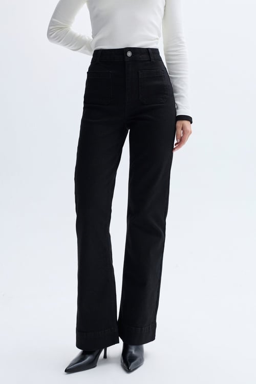 ÖN CEP DETAYLI JEAN PANTOLON