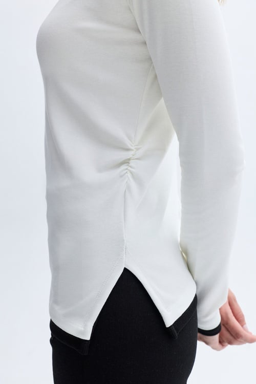 FITTED ASİMETRİK BLUZ