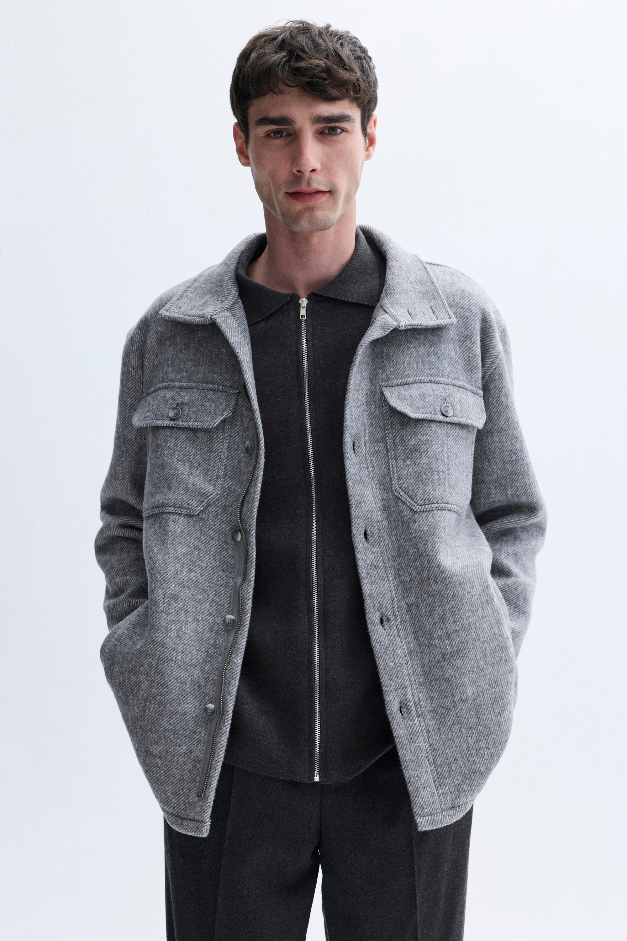 REGULAR FIT ÇOK CEPLİ GÖMLEK CEKET