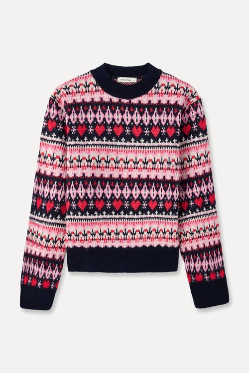 JAKARLI LOOSE FIT BİSİKLET YAKA KAZAK