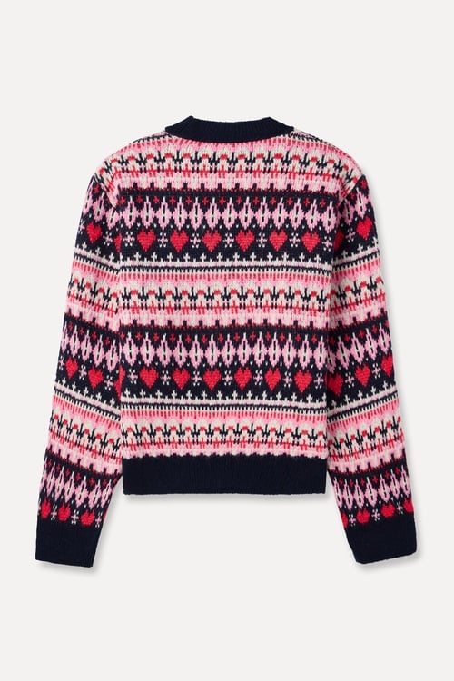 JAKARLI LOOSE FIT BİSİKLET YAKA KAZAK