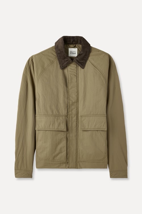 KADİFE YAKA KISA MONT