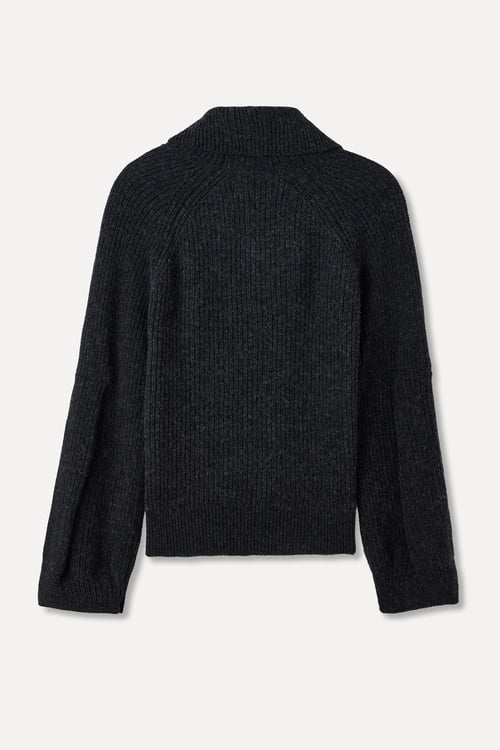  LOOSE FIT DİK YAKA YÜNLÜ KAZAK