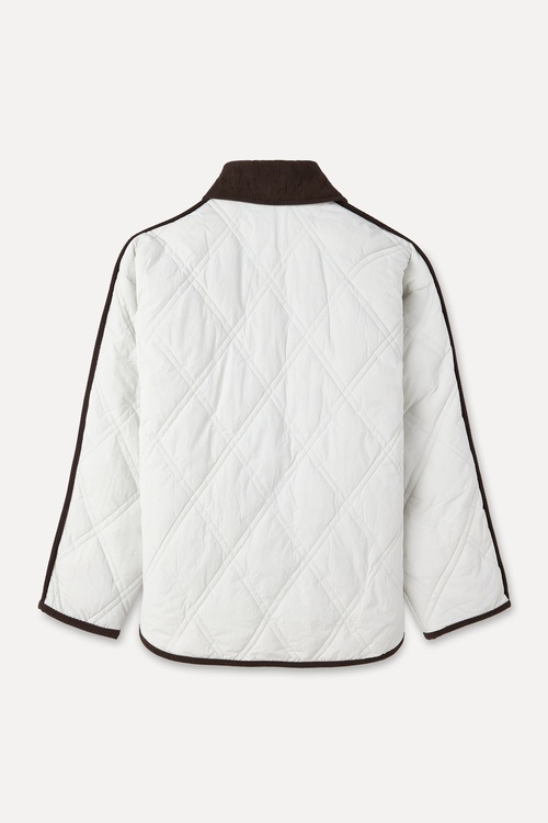  KADİFE YAKA KAPİTONELİ PUFFER MONT