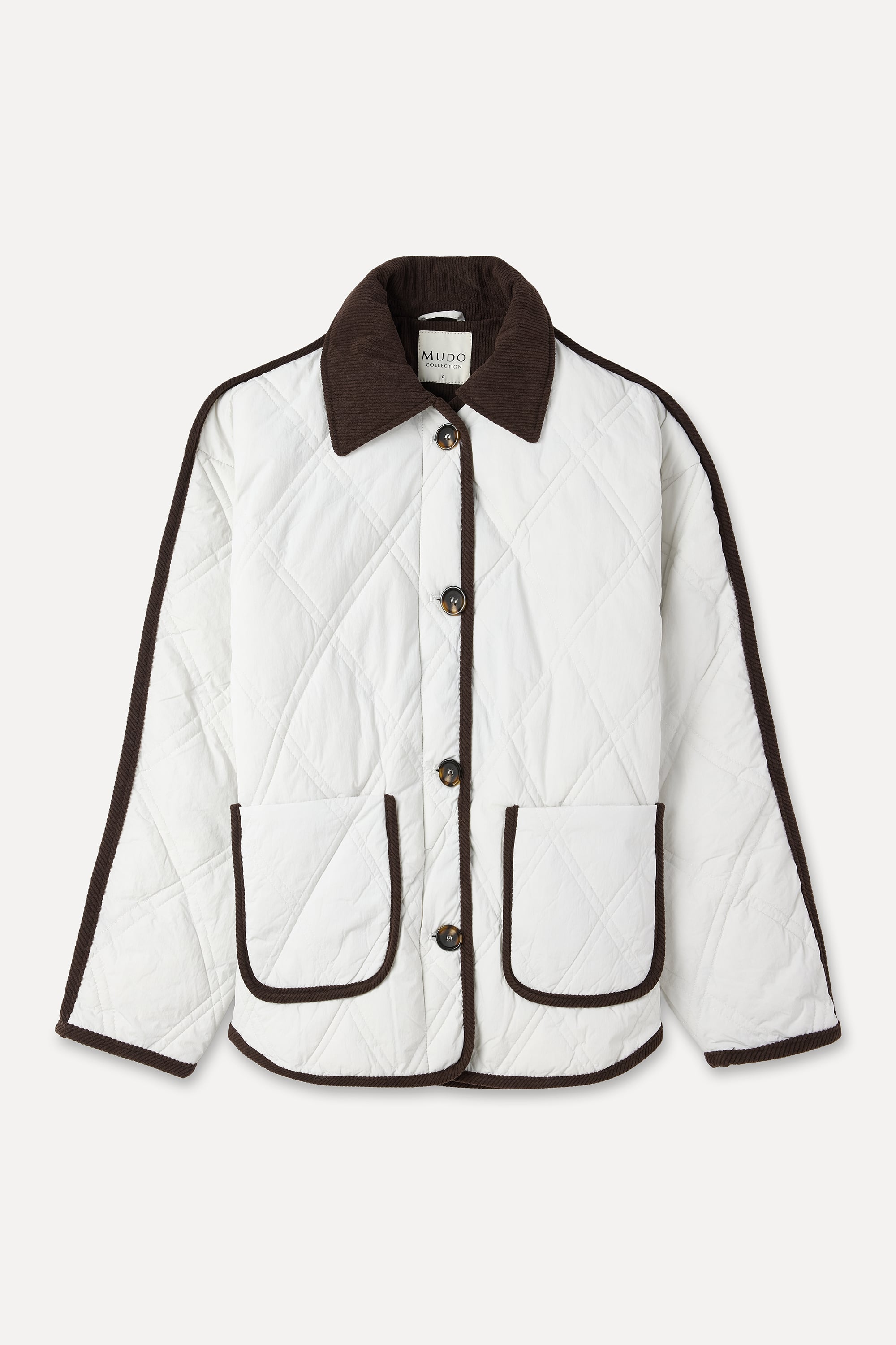 KADİFE YAKA KAPİTONELİ PUFFER MONT