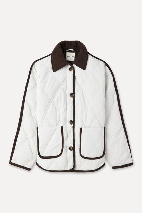  KADİFE YAKA KAPİTONELİ PUFFER MONT