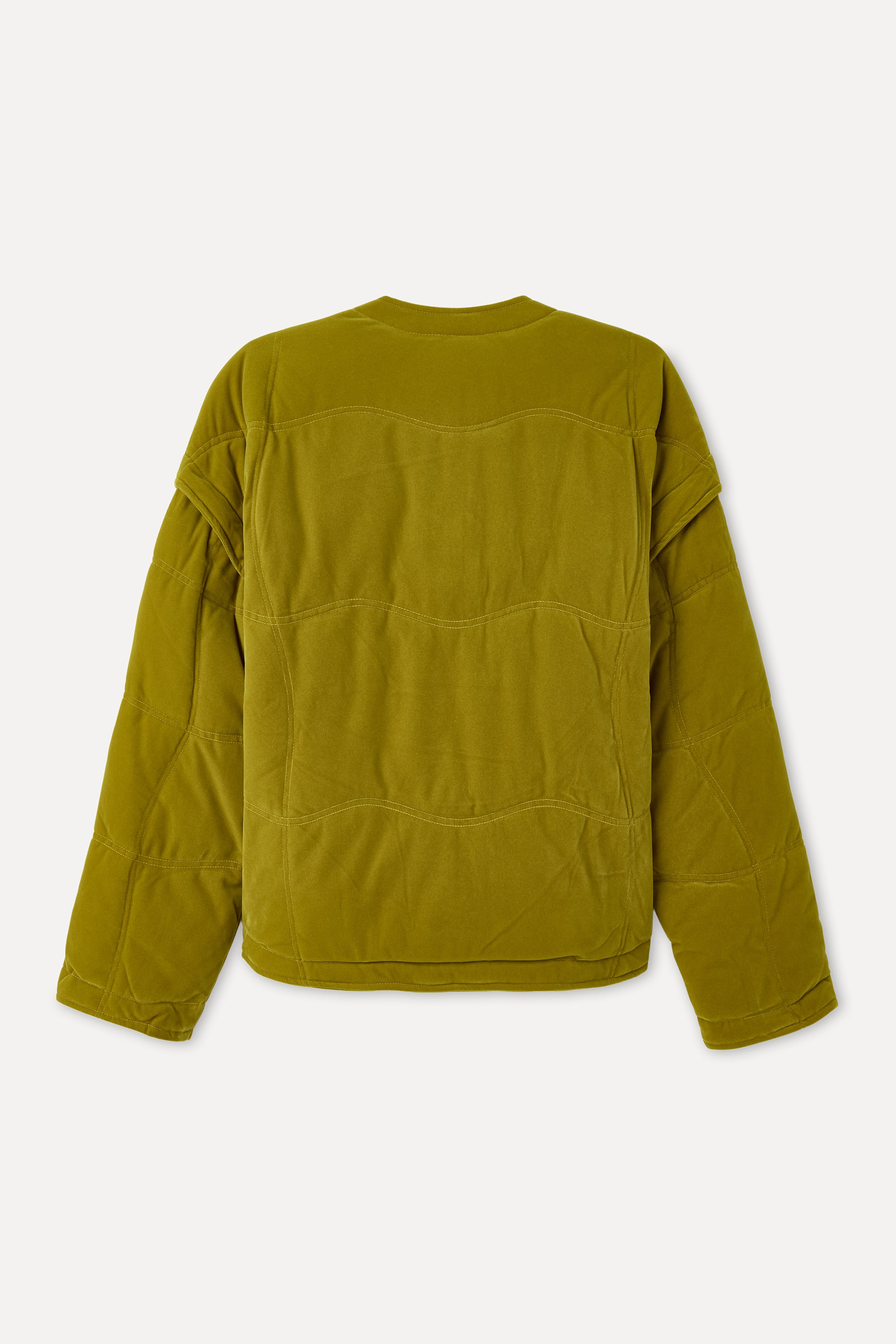 KAPİTONELİ ASİMETRİK KAPAMA CROP MONT CEKET