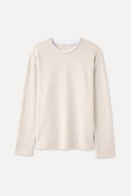  YAKA DETAYLI BİSİKLET YAKA SWEATSHIRT