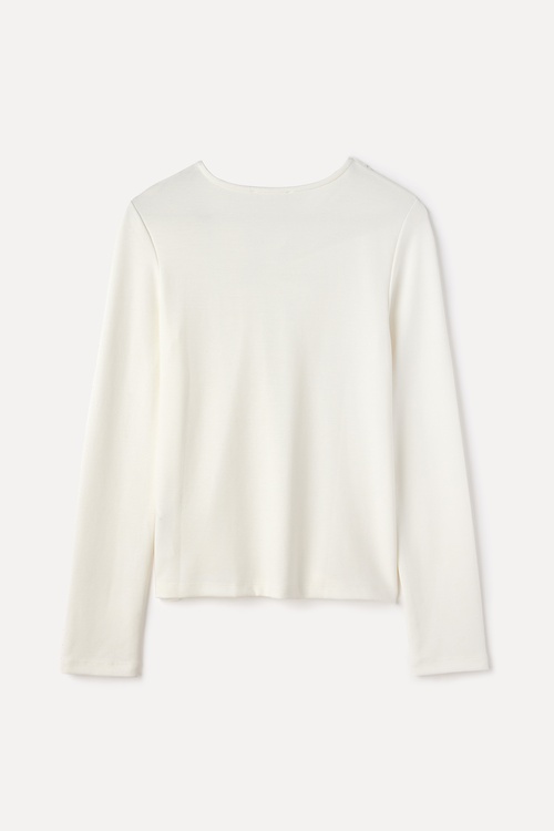 YAKA DETAYLI FITTED MODAL BLUZ