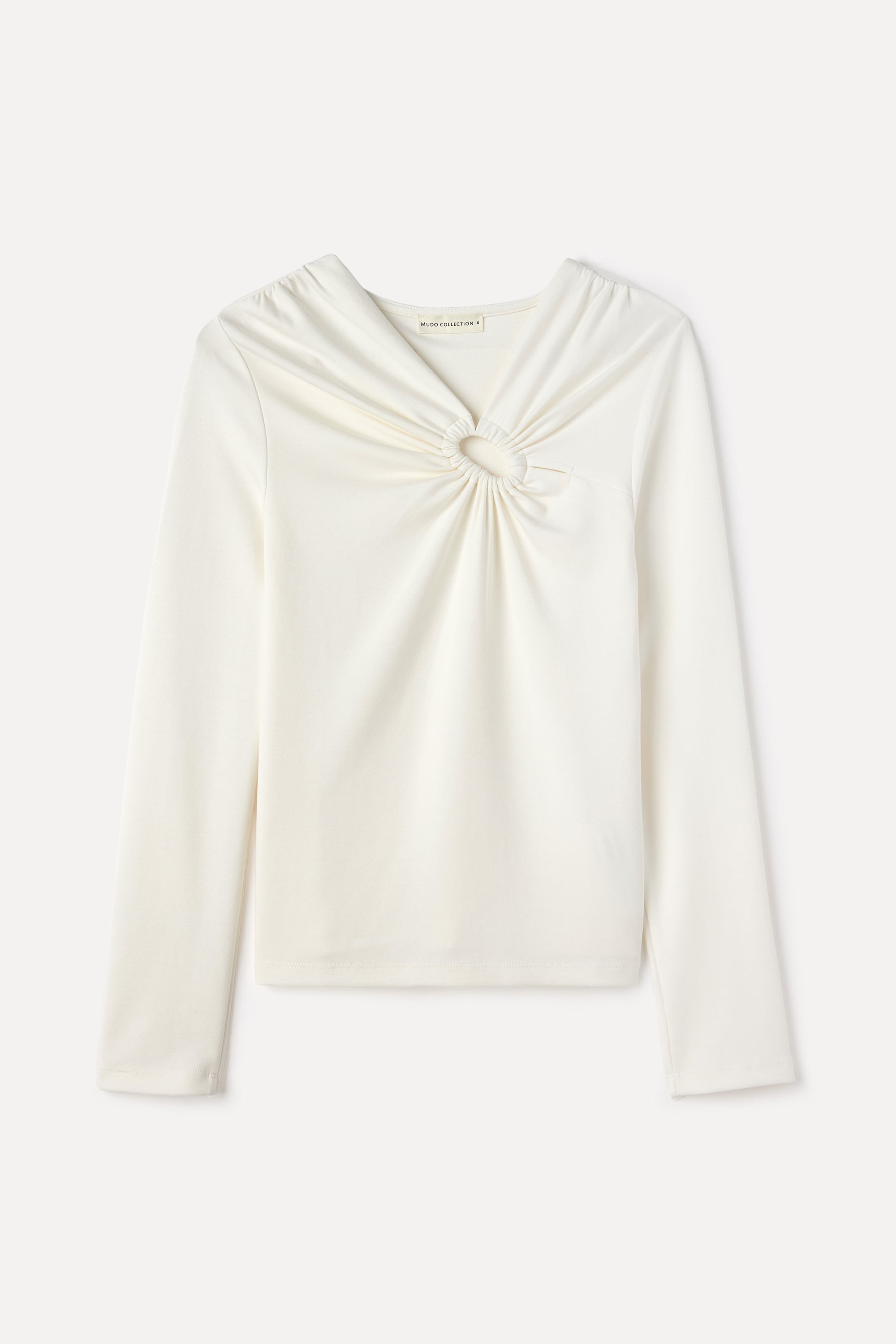 YAKA DETAYLI FITTED MODAL BLUZ