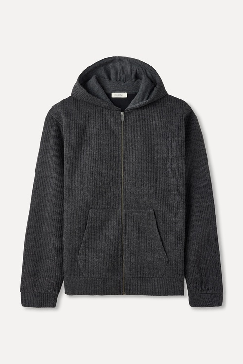 LOOSE FIT FERMUARLI KAPÜŞONLU SWEATSHIRT