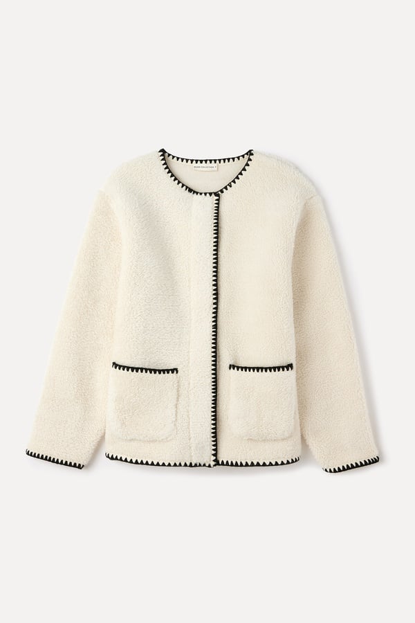 CEP DETAYLI PELÜŞ SWEATSHIRT