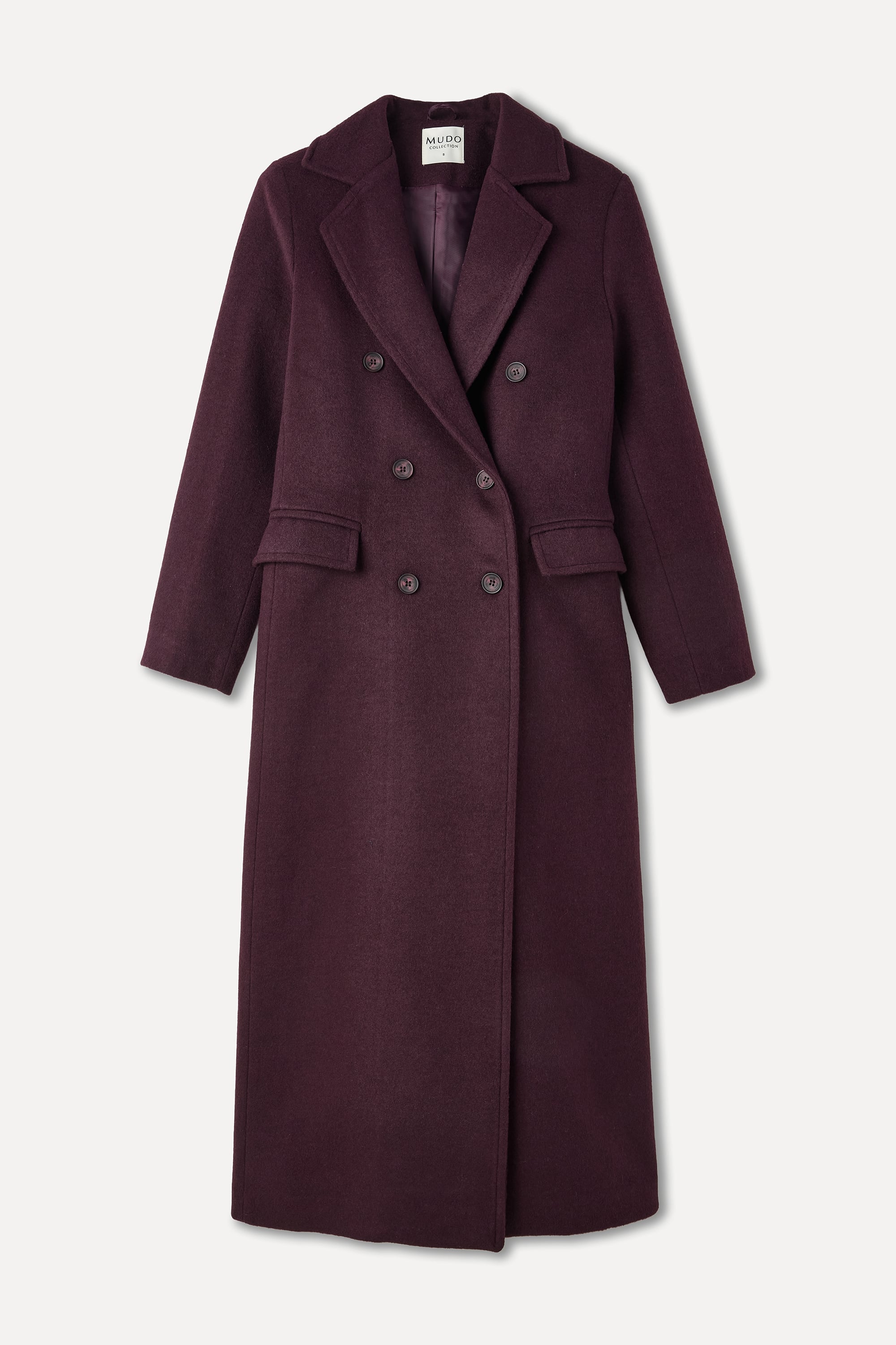 YÜN KARIŞIMLI UZUN KAŞE PALTO