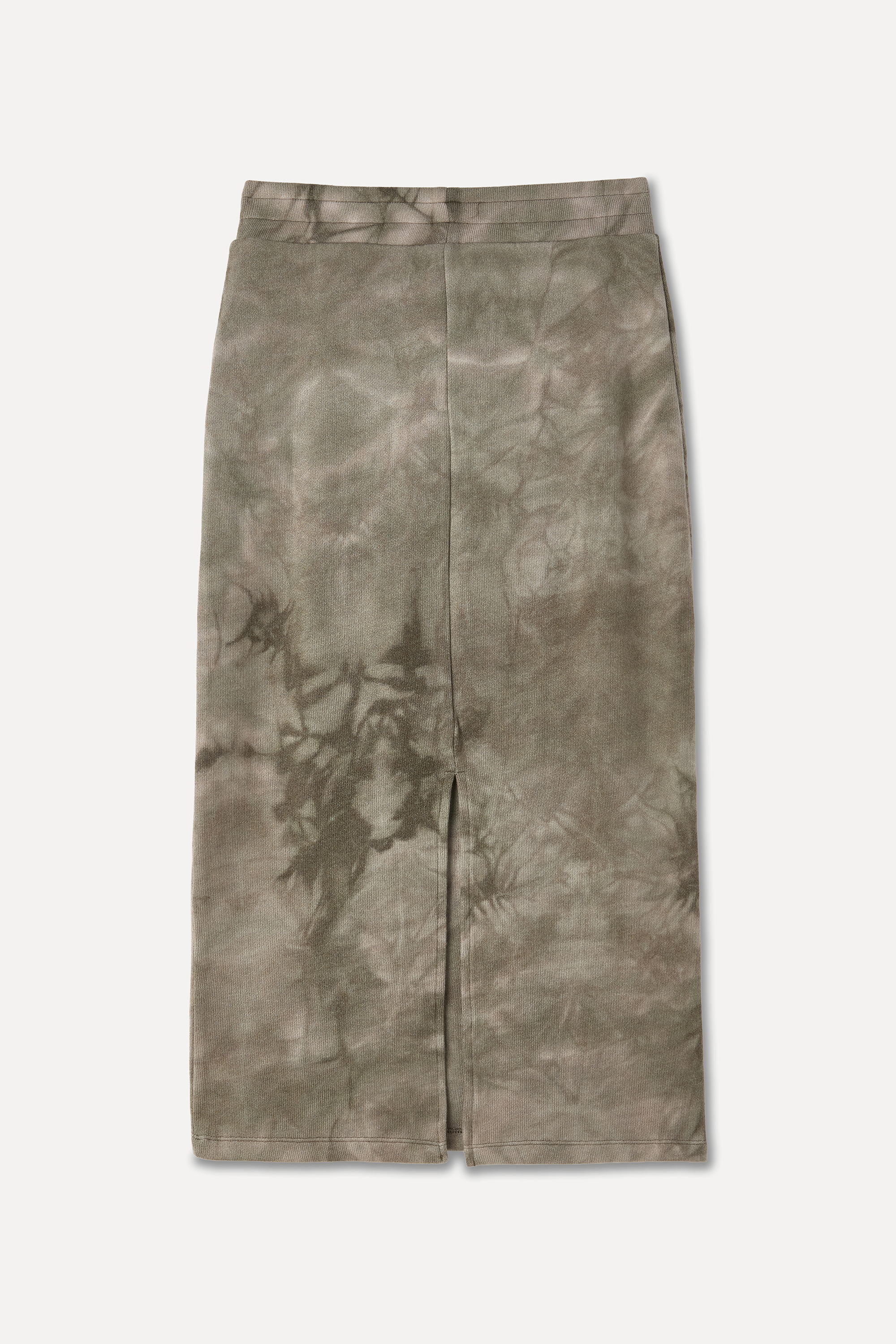 BASKILI YIRTMAÇLI MİDİ ETEK