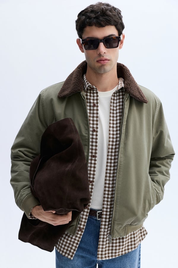 PELÜŞ YAKA KISA MONT