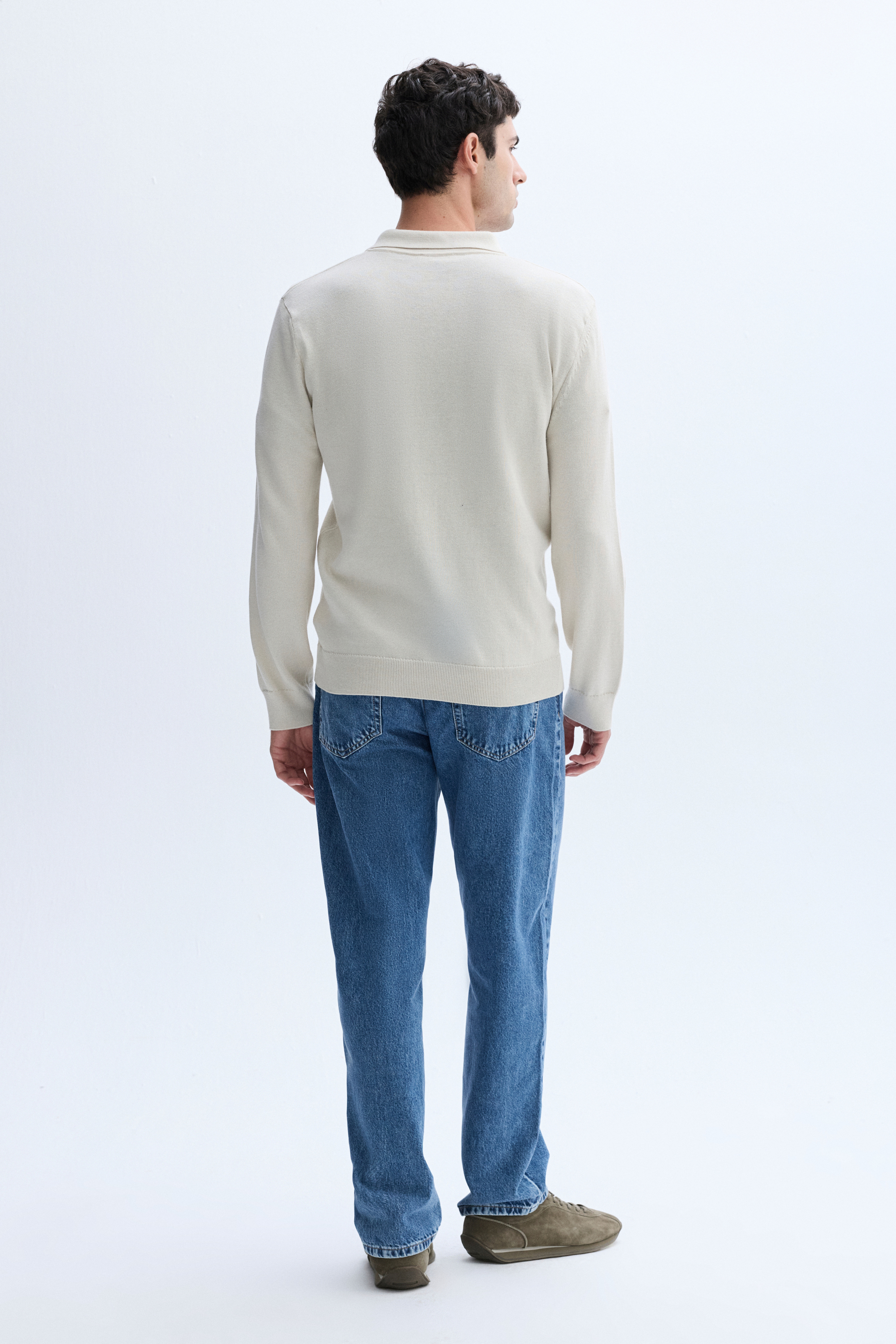 FERMUARLI POLO YAKA TRİKO KAZAK