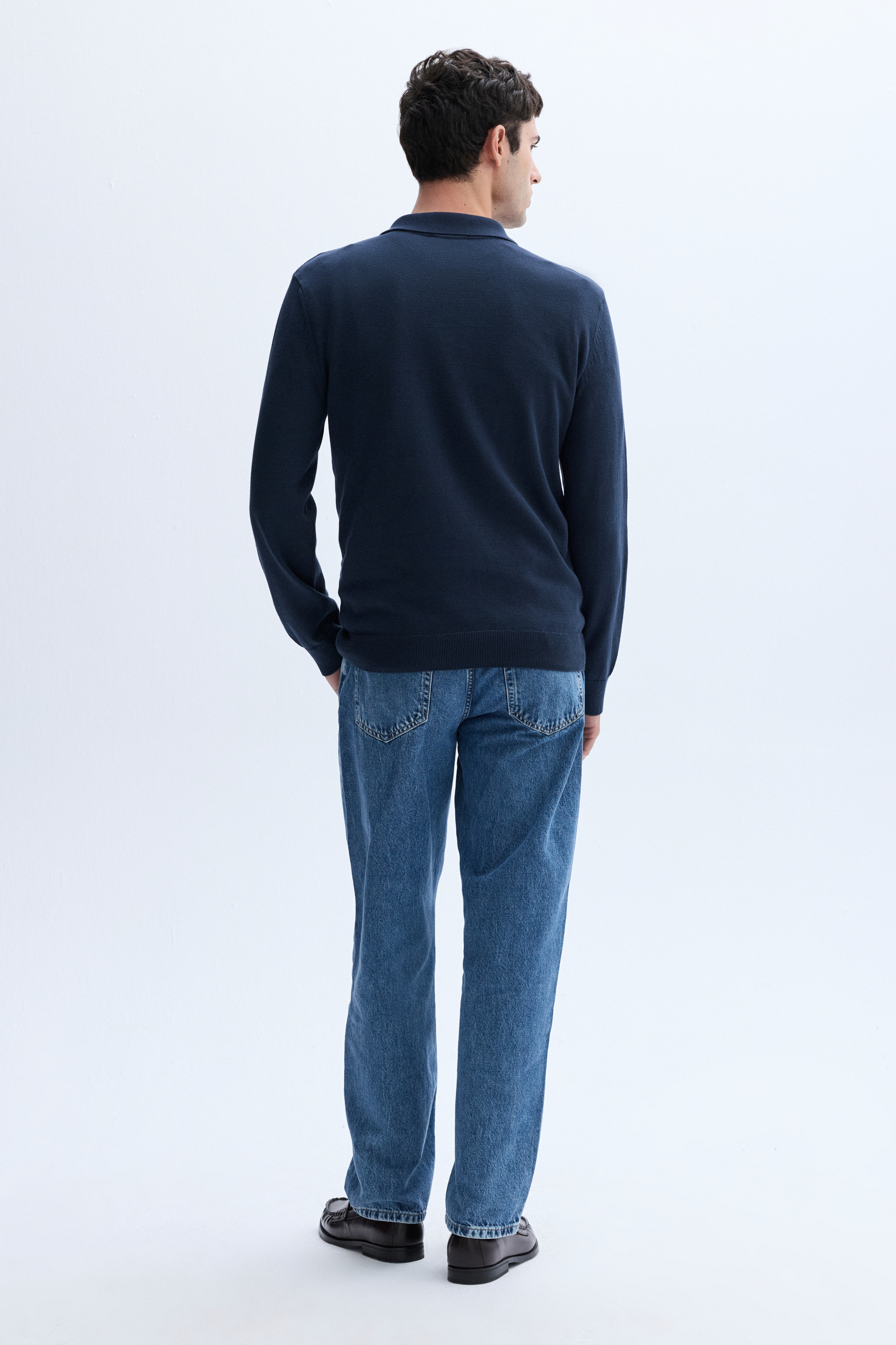 FERMUARLI POLO YAKA TRİKO KAZAK