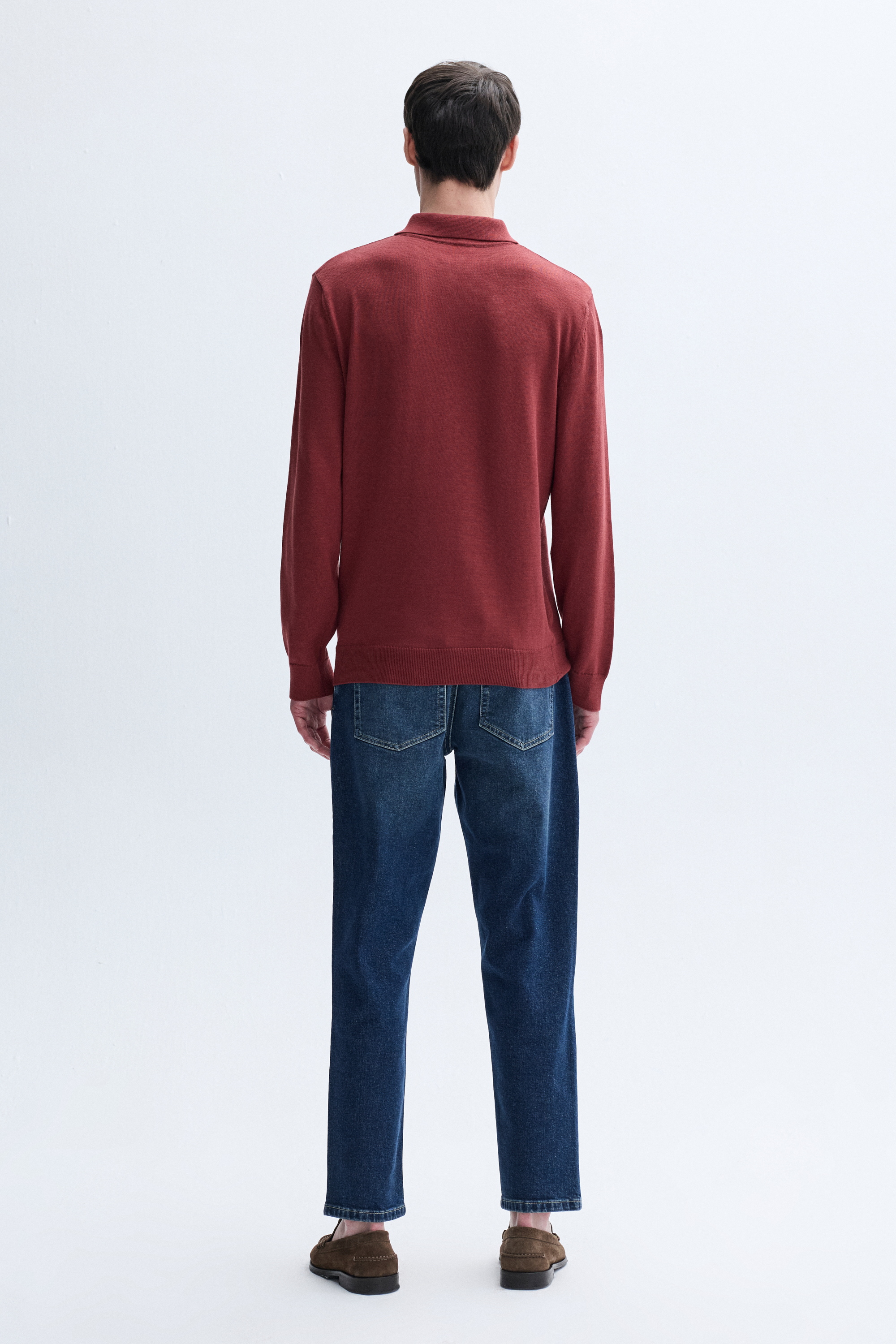 FERMUARLI POLO YAKA TRİKO KAZAK