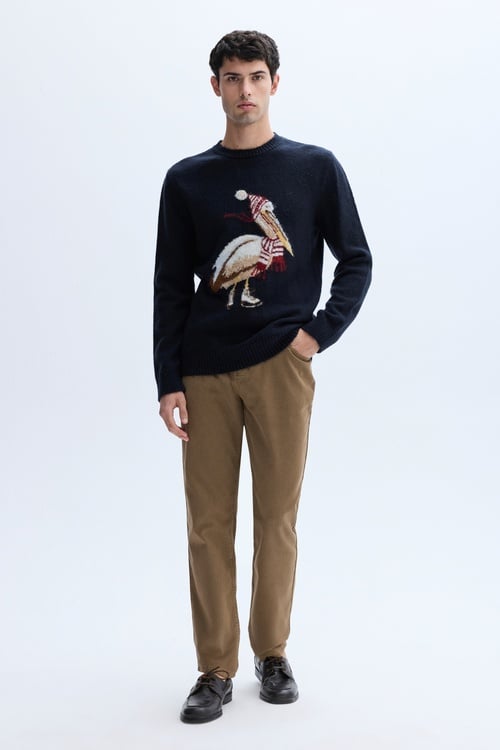 JAKARLI BİSİKLET YAKA KAZAK