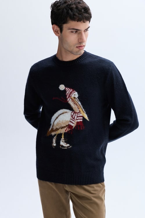 JAKARLI BİSİKLET YAKA KAZAK