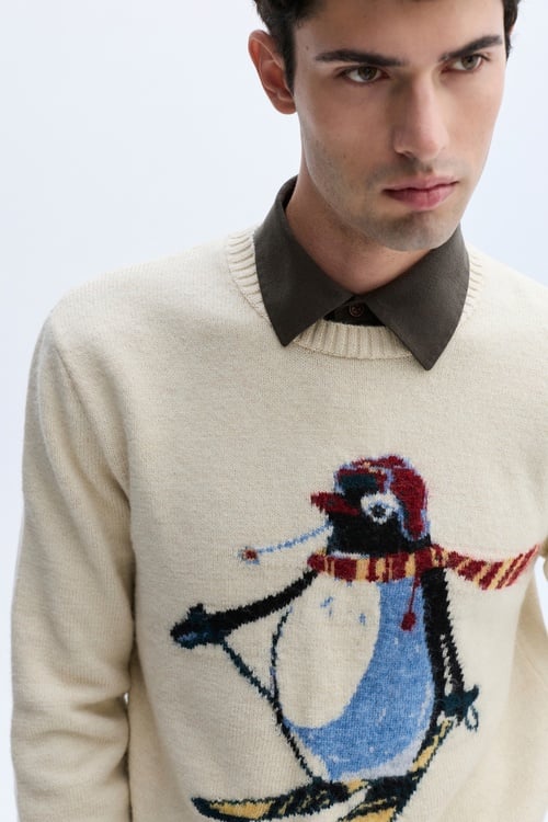 JAKARLI BİSİKLET YAKA KAZAK