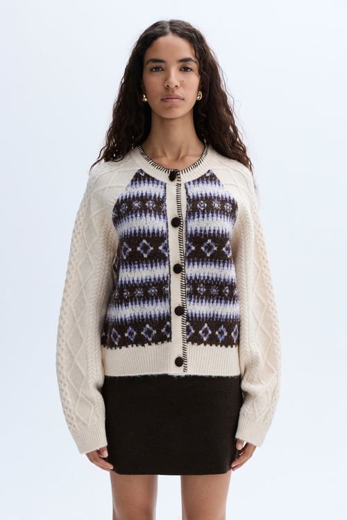 JAKARLI BİSİKLET YAKA HIRKA