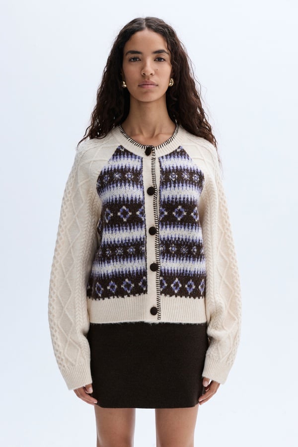 JAKARLI BİSİKLET YAKA HIRKA