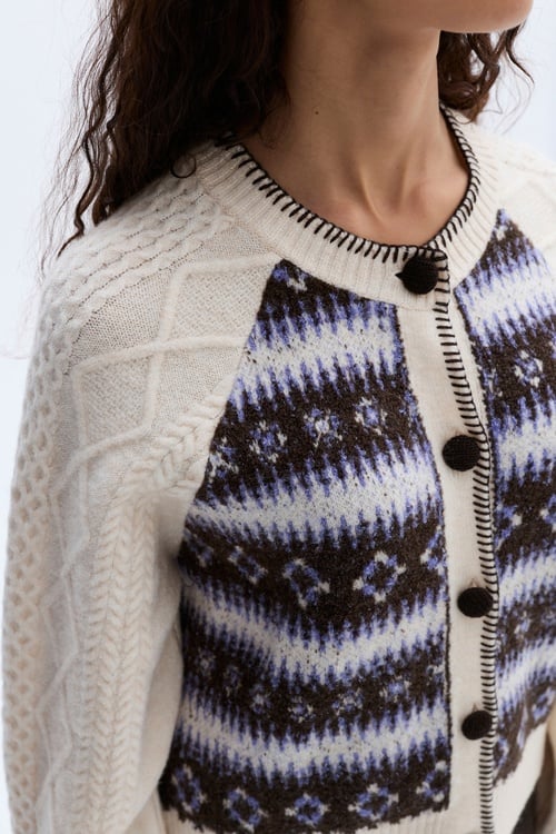 JAKARLI BİSİKLET YAKA HIRKA