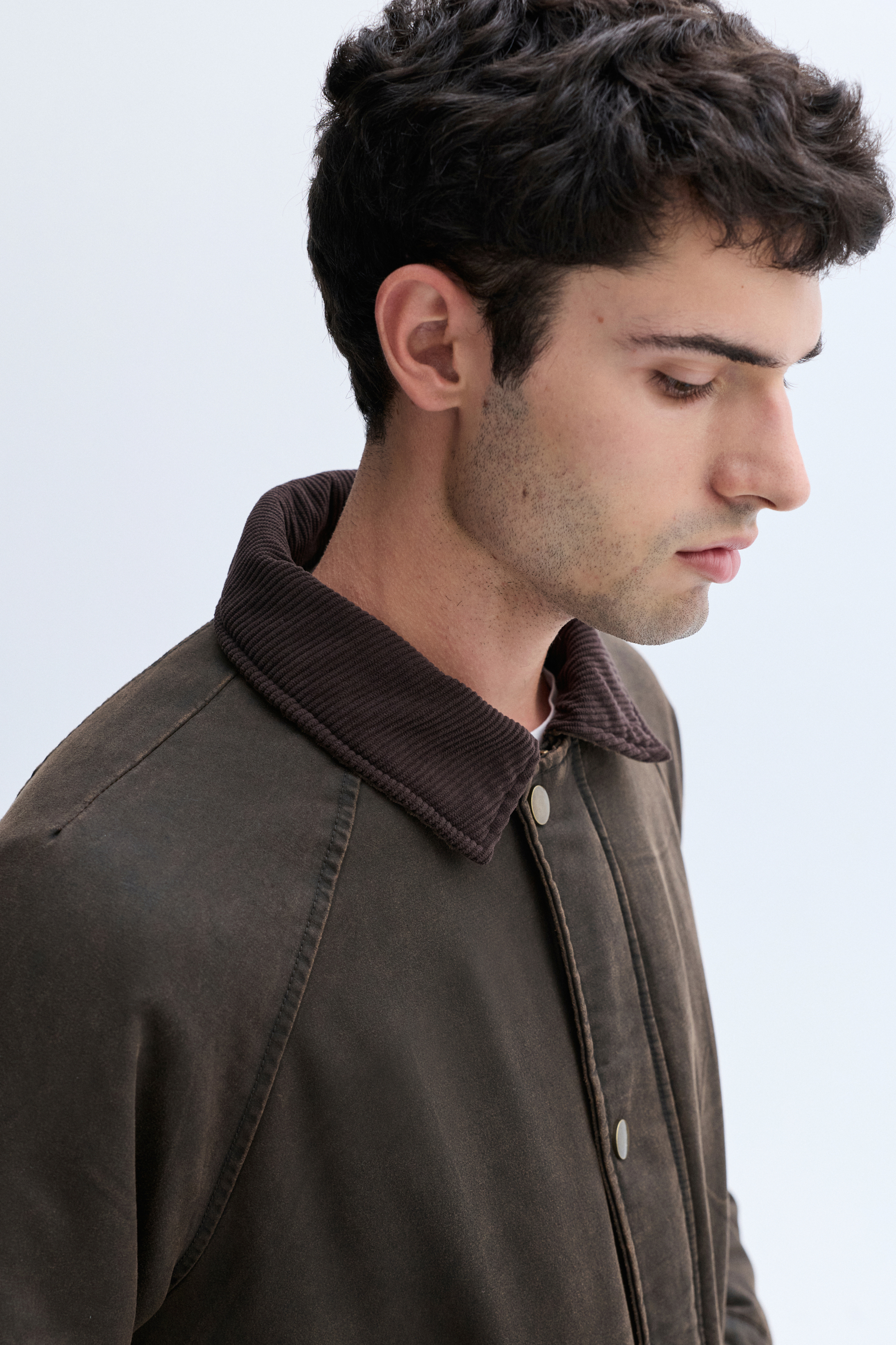 KADİFE YAKA MUMLU MONT