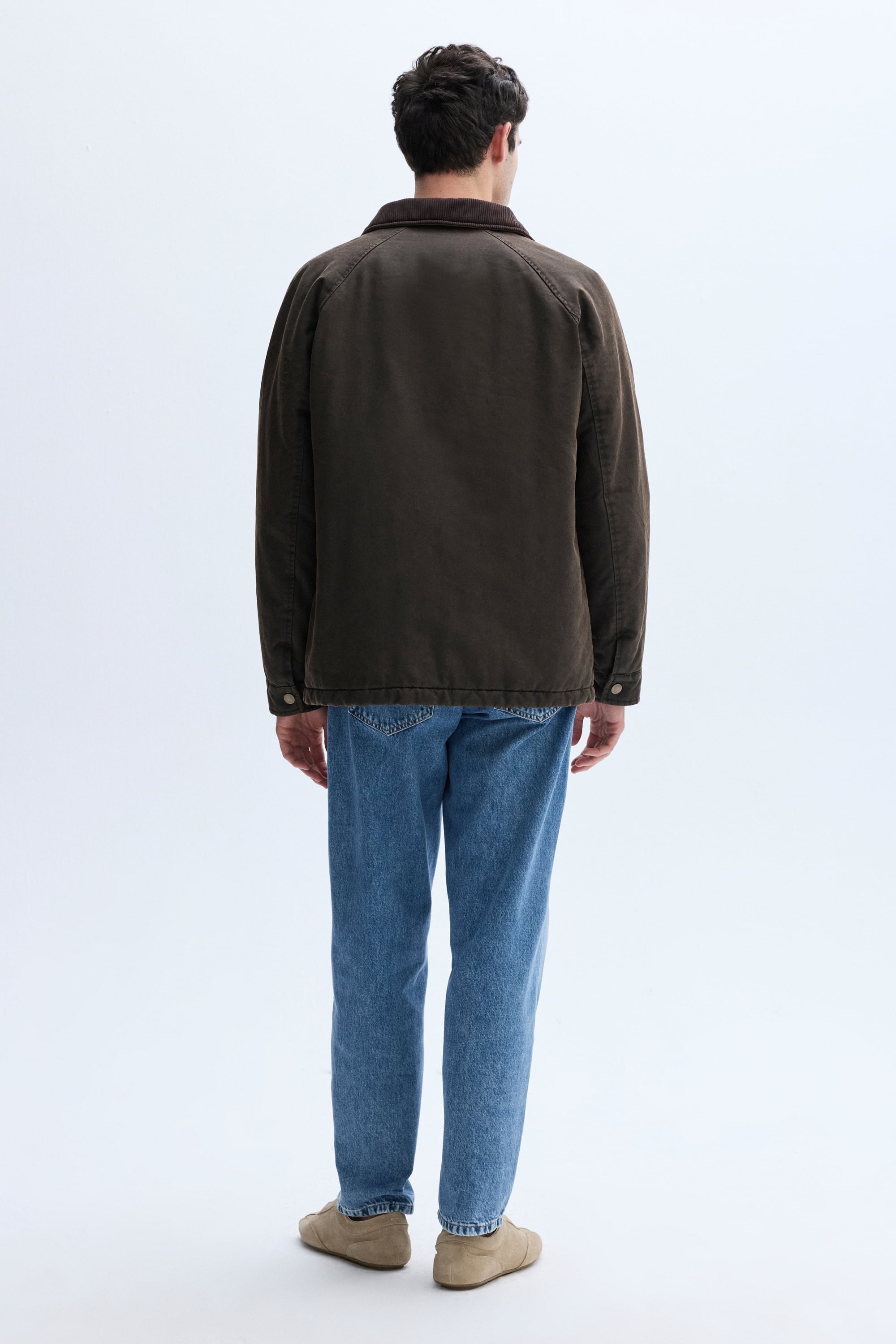 KADİFE YAKA MUMLU MONT