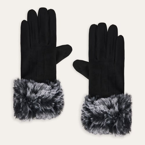 PELÜŞ DETAYLI ELDİVEN