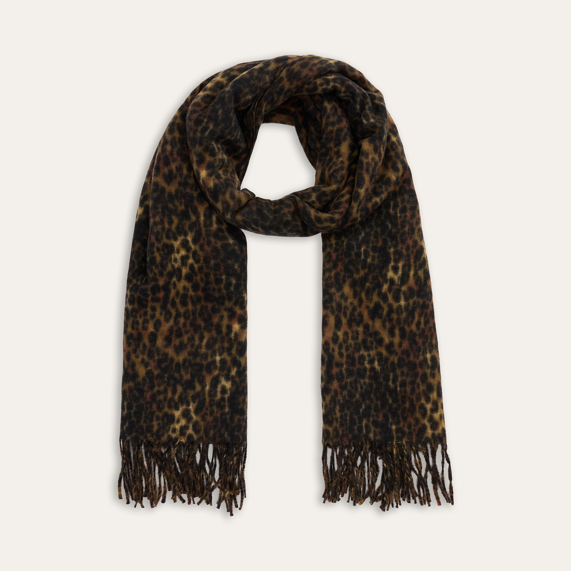 DESENLİ PÜSKÜLLÜ ATKI