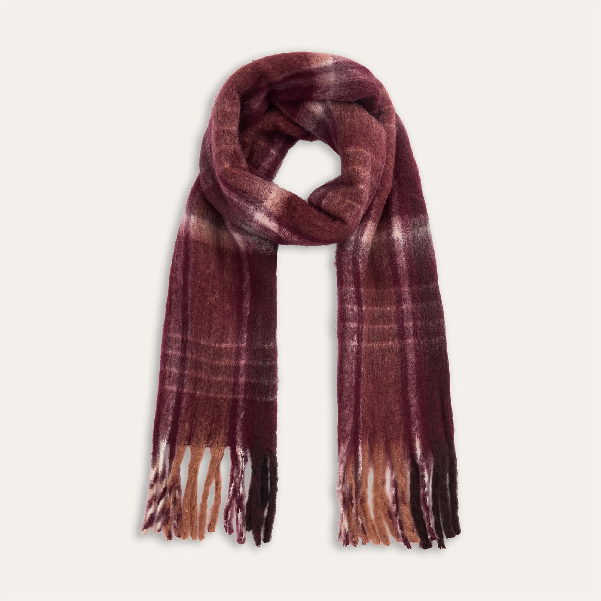 DESENLİ PÜSKÜLLÜ ATKI