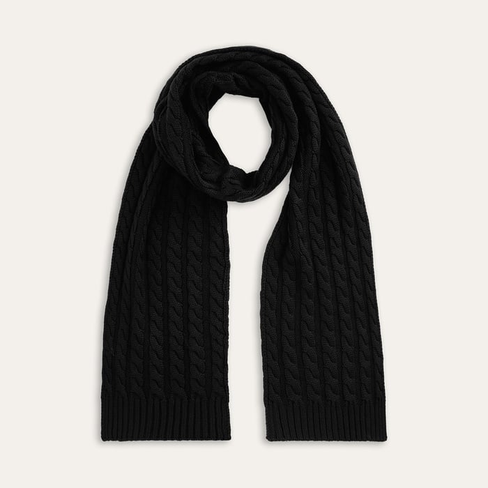 YÜN KARIŞIMLI ÖRGÜLÜ ATKI