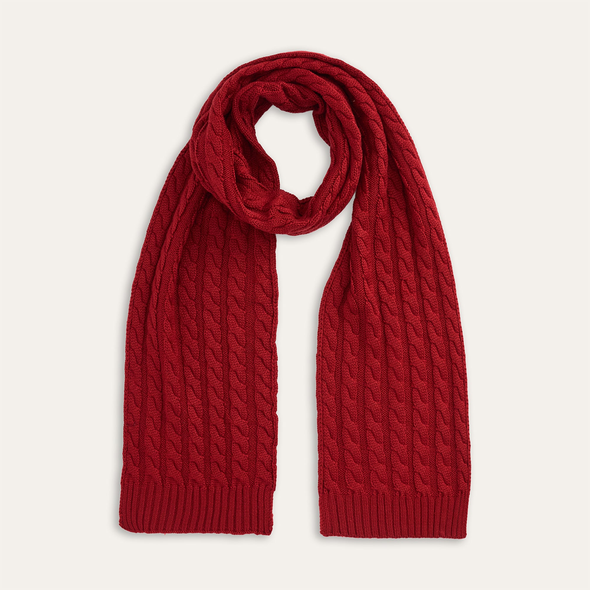 YÜN KARIŞIMLI ÖRGÜLÜ ATKI