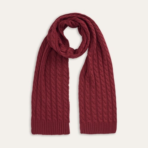 YÜN KARIŞIMLI ÖRGÜLÜ ATKI