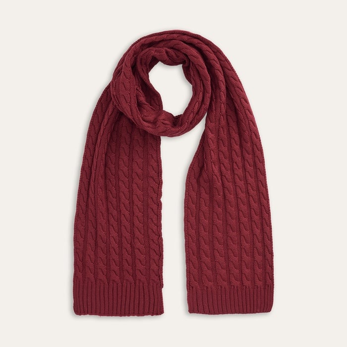 YÜN KARIŞIMLI ÖRGÜLÜ ATKI