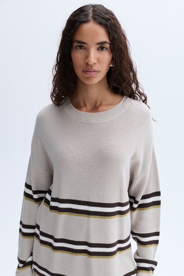 LOOSE FIT ÇİZGİLİ KAZAK